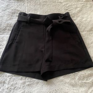 Black stretchy dress shorts